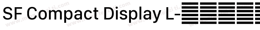 SF Compact Display L字体转换